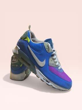 Nike Air Max 90 x Undefeated Pacific Blue CQ2289-400 Men's Size 10.5